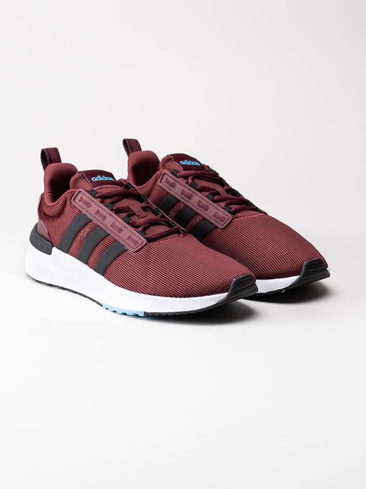 Adidas - Racer TR21 - Vinröda sneakers i textil med stripes