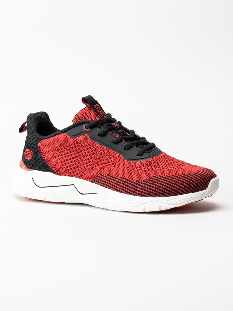 Dockers - Röda sportiga sneakers i textil
