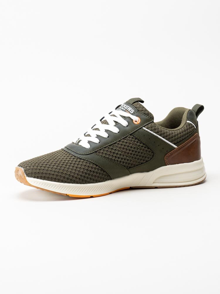 Dockers - Gröna sportiga sneakers i textil