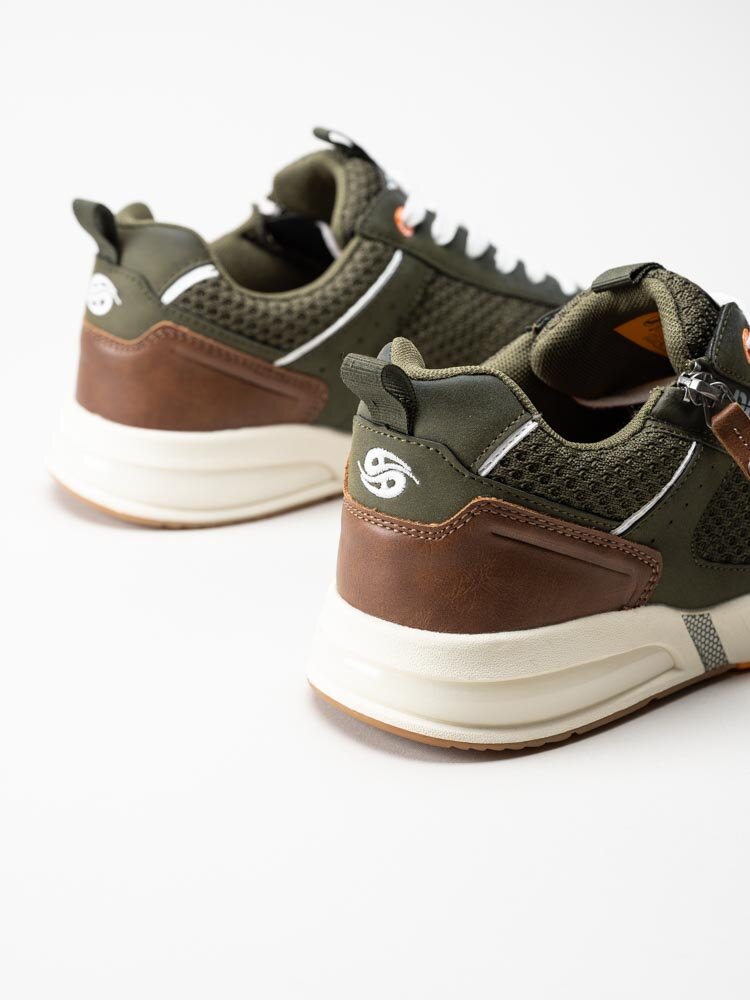 Dockers - Gröna sportiga sneakers i textil