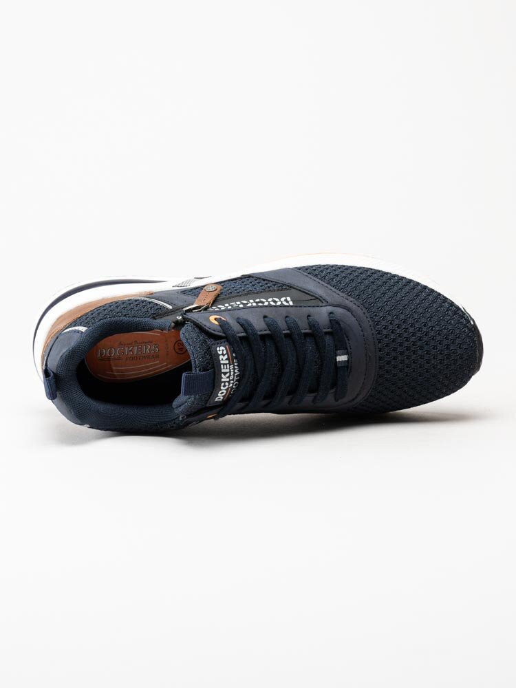 Dockers - Blå sportiga sneakers i textil