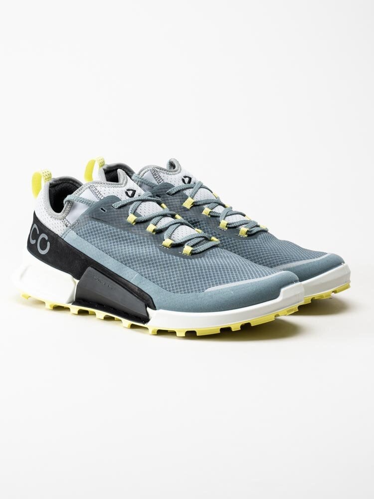 Ecco - Biom 2.1 X Country M low - Blå grå sportiga sneakers i textil