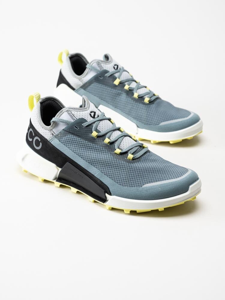 Ecco - Biom 2.1 X Country M low - Blå grå sportiga sneakers i textil