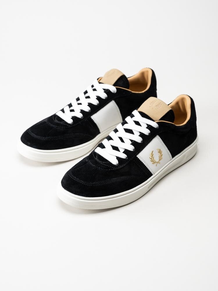 Fred Perry - Spencer Suede - Svarta sneakers i mocka