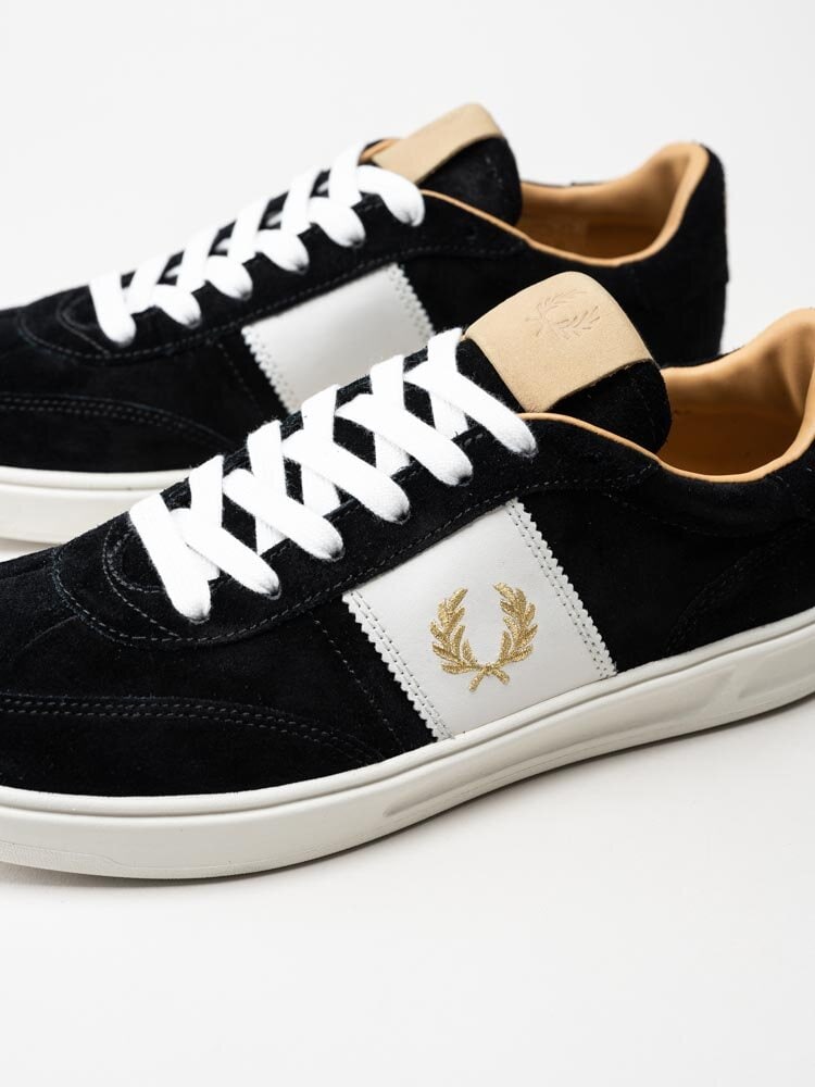 Fred Perry - Spencer Suede - Svarta sneakers i mocka