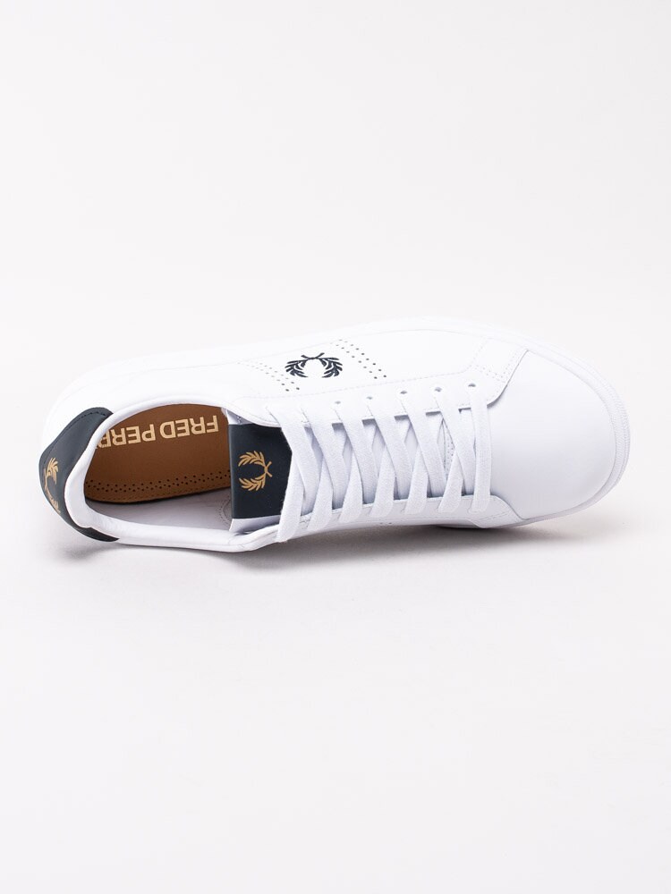 Fred Perry - B721 Leather - Vita tennis sneakers i skinn