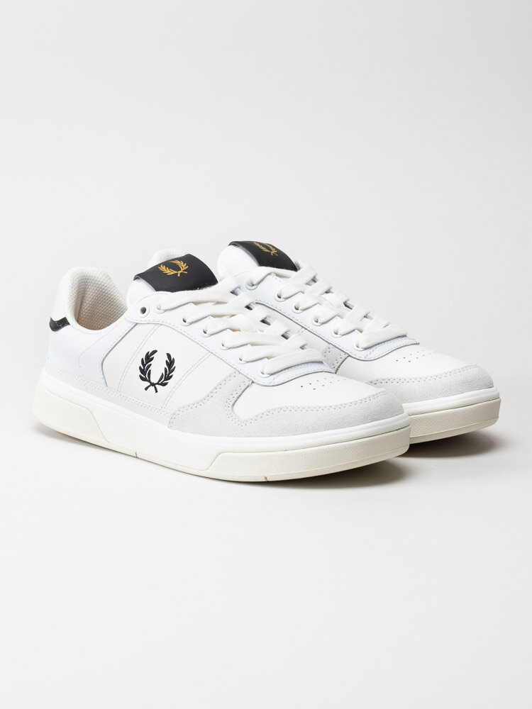 Fred Perry - B300 Leather - Vita sneakers i skinn