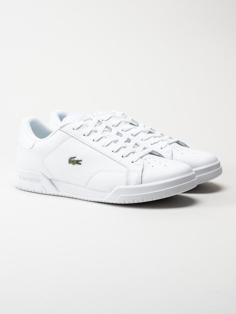 Lacoste - Twin Serve 0721 2 - Vita sneakers i skinn