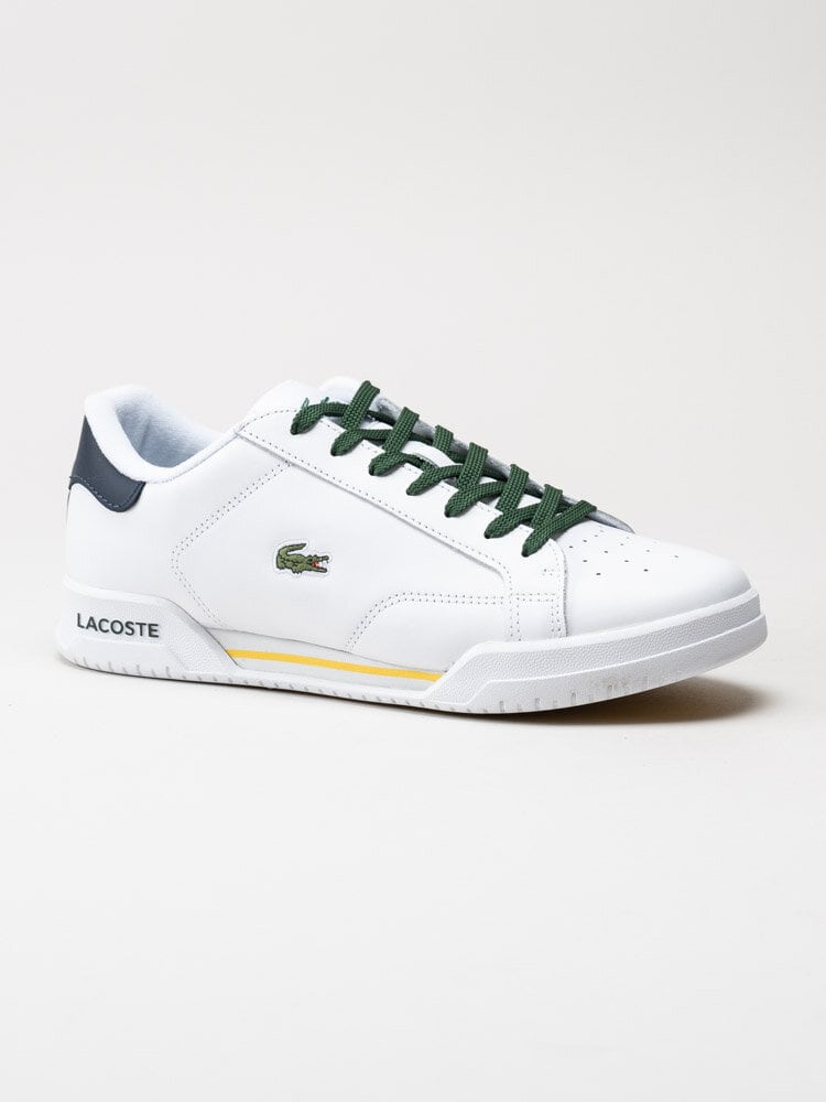 Lacoste - Twin Serve 0721 2 - Vita sneakers i skinn
