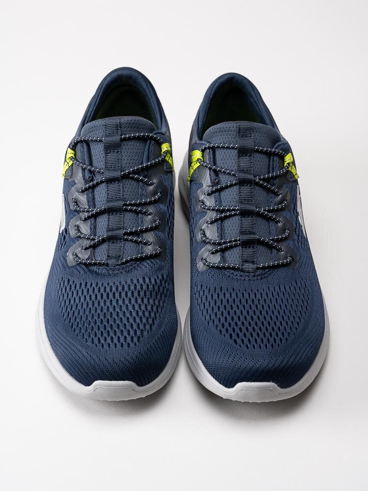Skechers - Ultra Flex 2.0 Kerlem - Mörkblå slip on sneakers med gula detaljer