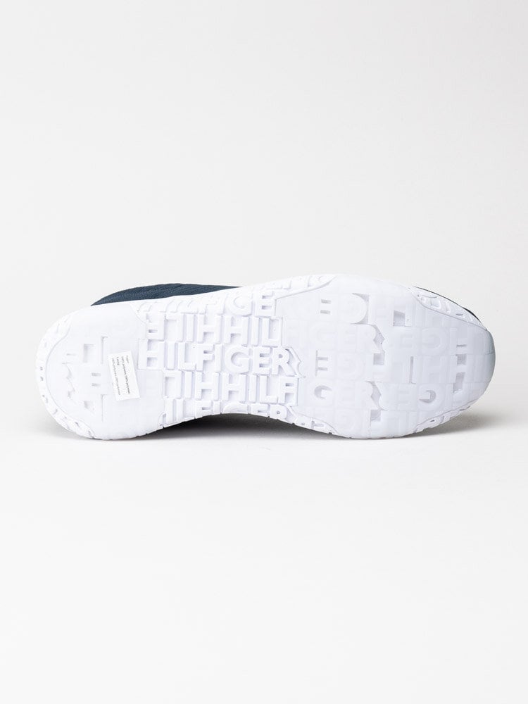 Tommy Hilfiger - Corporate Knit Rib Runner - Blå sneakers i textil