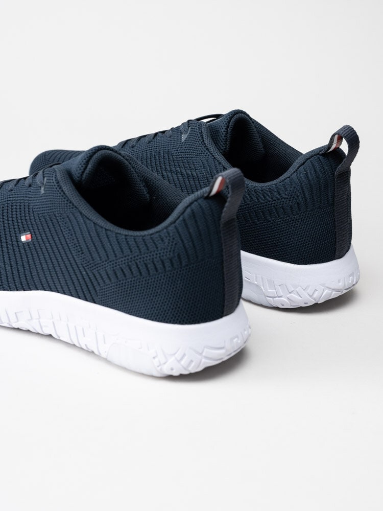 Tommy Hilfiger - Corporate Knit Rib Runner - Blå sneakers i textil