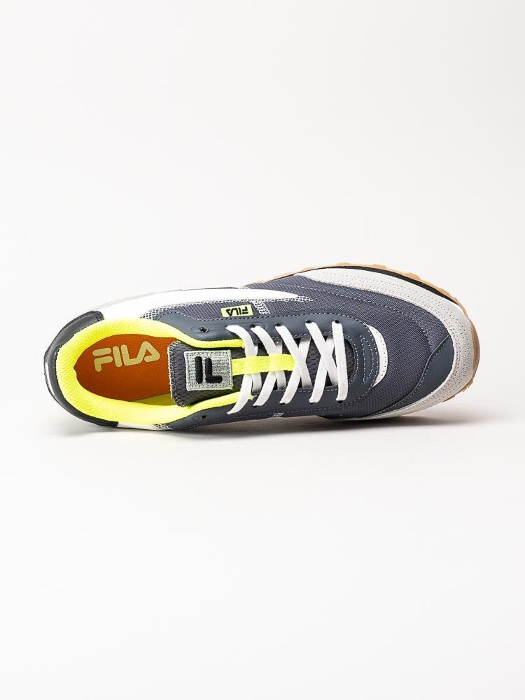 FILA - Retronique 22 - Grå retrosneakers med neongula detaljer
