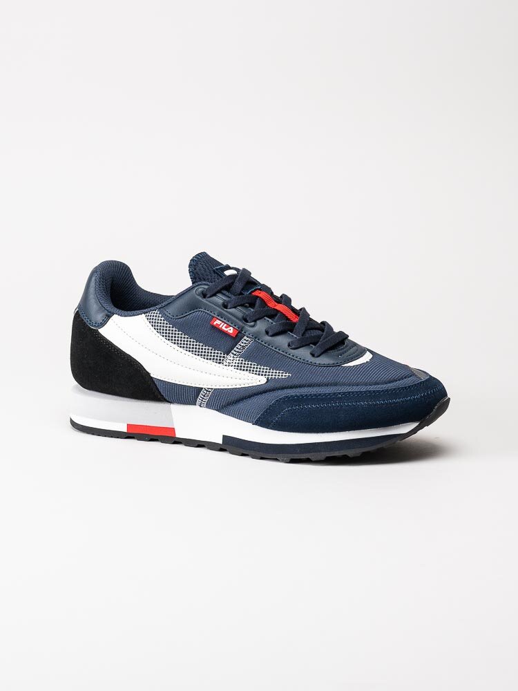 FILA - Retronique 22 - Mörkblå retrosneakers med röda och vita detaljer