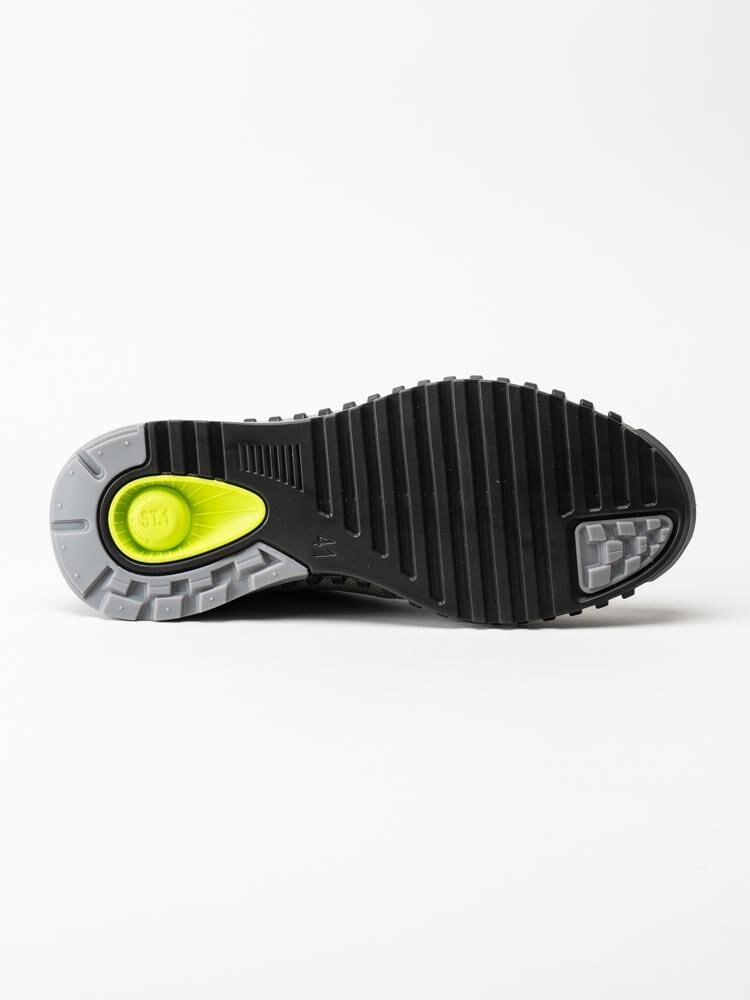 Ecco - Zipflex - Svarta sneakers med gröna partier