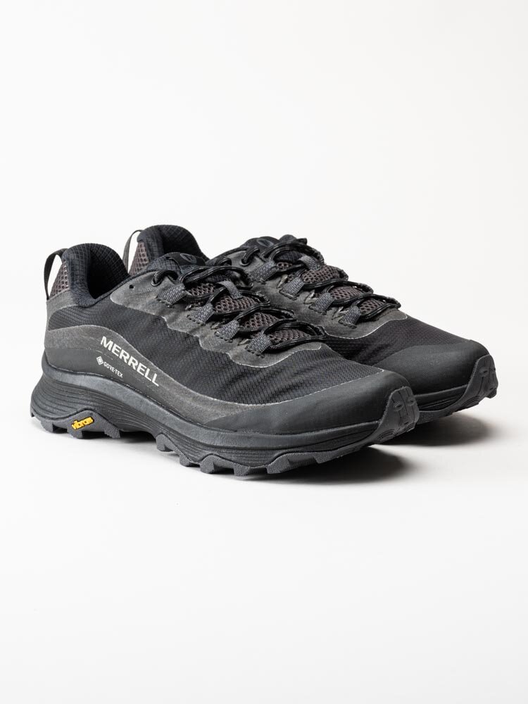 Merrell - Moab Speed GTX - Svarta grova promenadskor med Gore-Tex