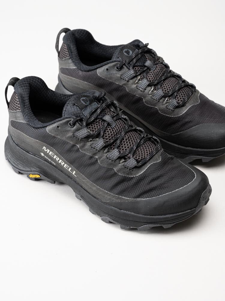 Merrell - Moab Speed GTX - Svarta grova promenadskor med Gore-Tex