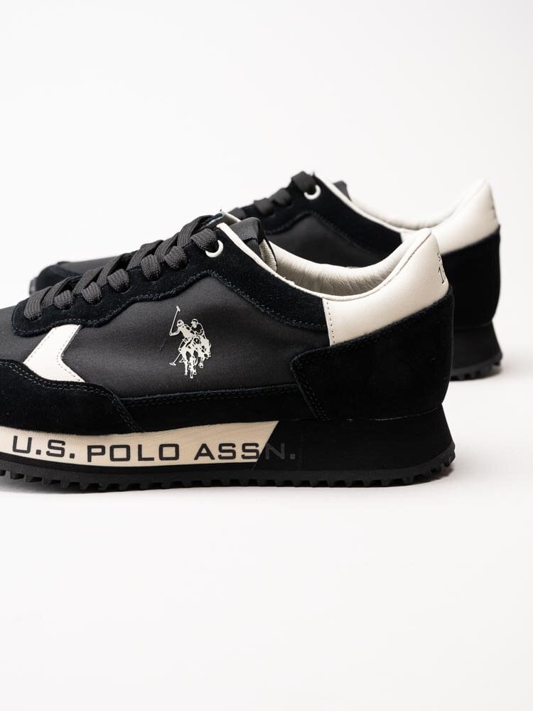 U.S. Polo Assn. - Cleef003 - Svarta sneakers i mocka