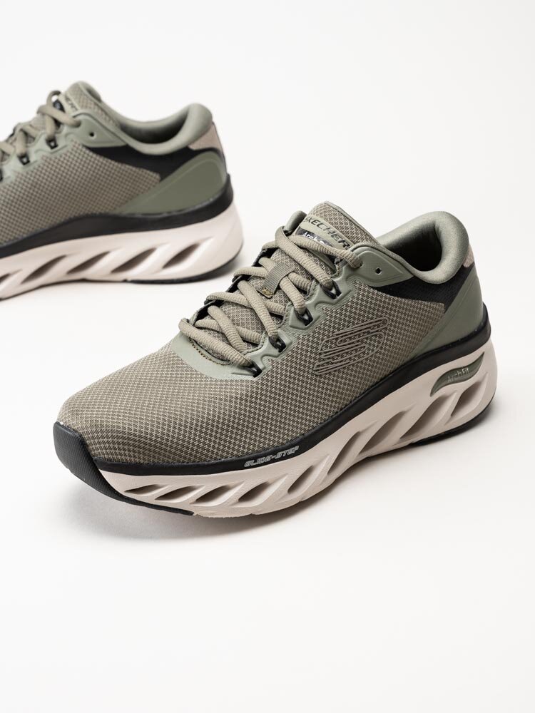 Skechers - Arch Fit GlideStep Highlighter - Gröna sportskor i textil