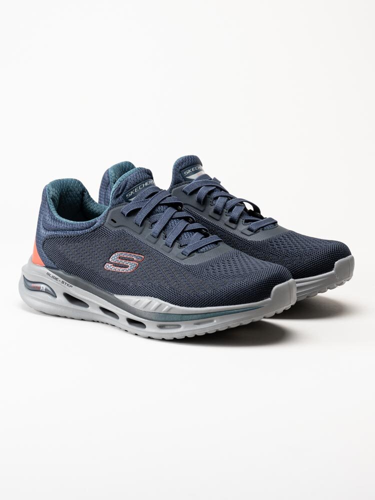 Skechers - Arch Fit Orvan - Marinblå sportskor i textil