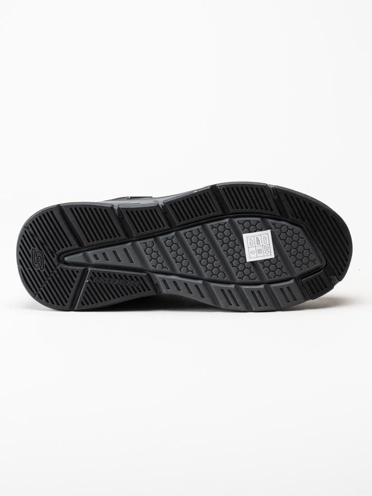 Skechers - Benago Hombr - Svarta sneakers i skinn