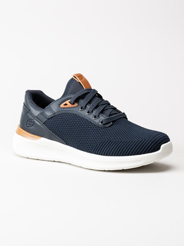 Skechers - Lattimore Lasiter - Blå sportiga sneakers i textil