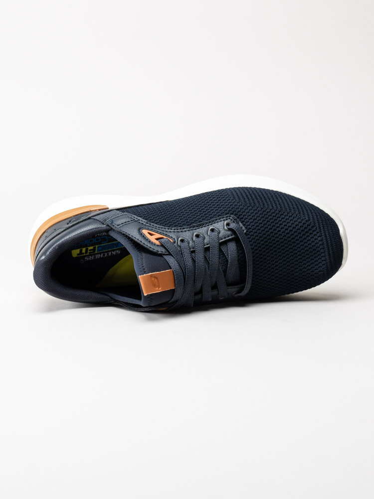 Skechers - Lattimore Lasiter - Blå sportiga sneakers i textil