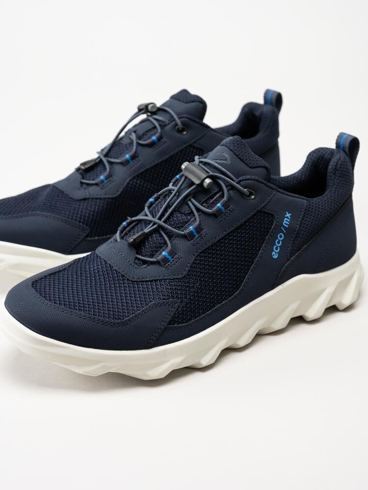 Ecco - Mx M - Mörkblå sneakers i textil