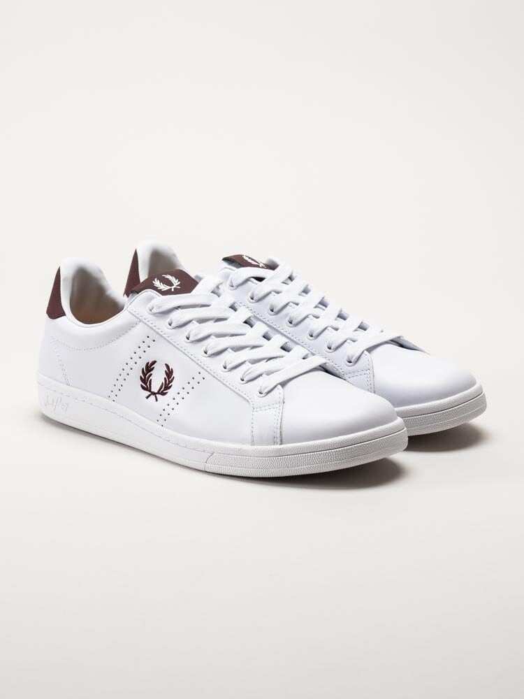 Fred Perry - B721 Leather - Vita sneakers i skinn