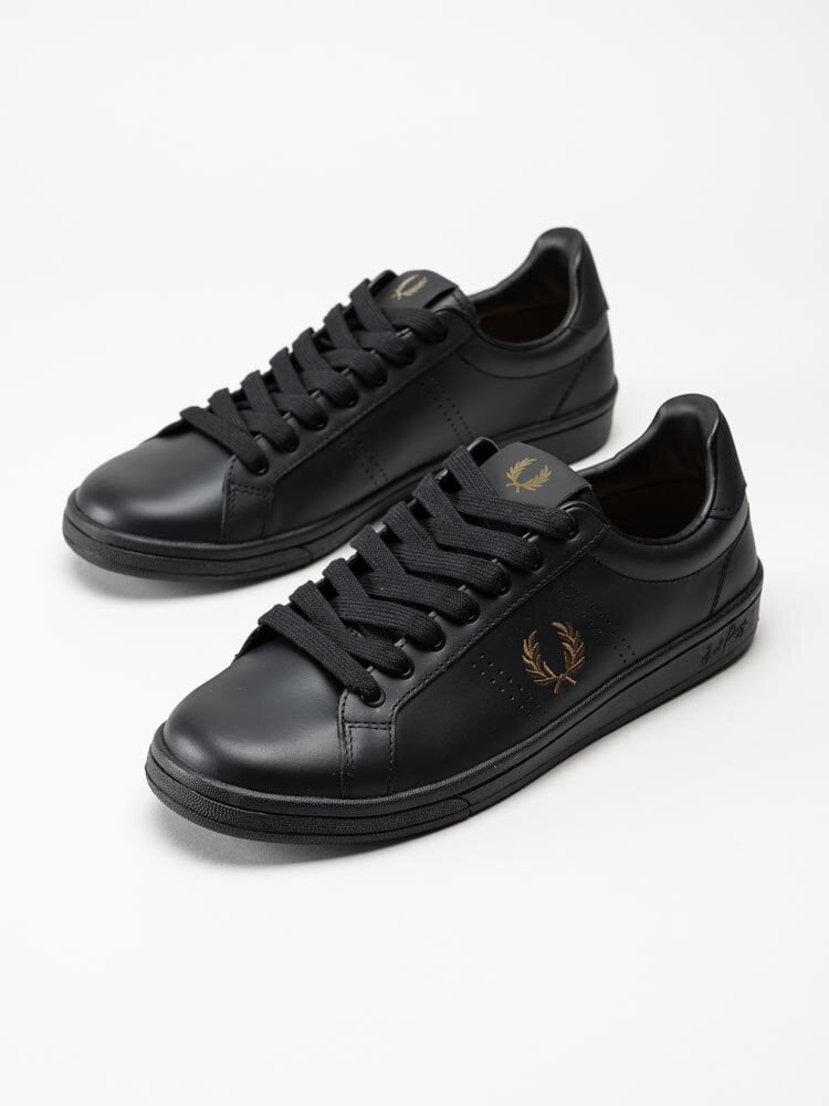 Fred Perry - B721 leather - Svarta sneakers i skinn