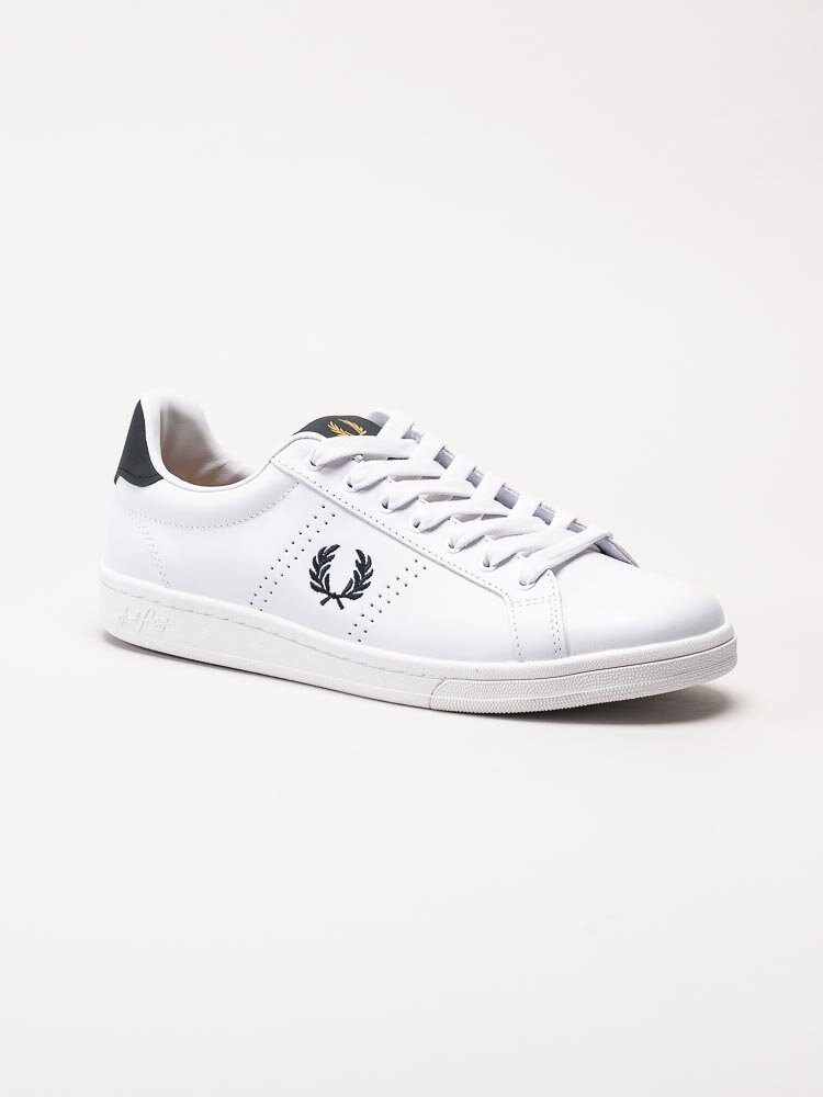 Fred Perry - B721 leather - Vita sneakers i skinn