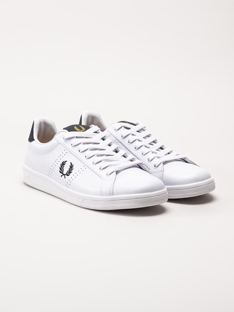 Fred Perry - B721 leather - Vita sneakers i skinn