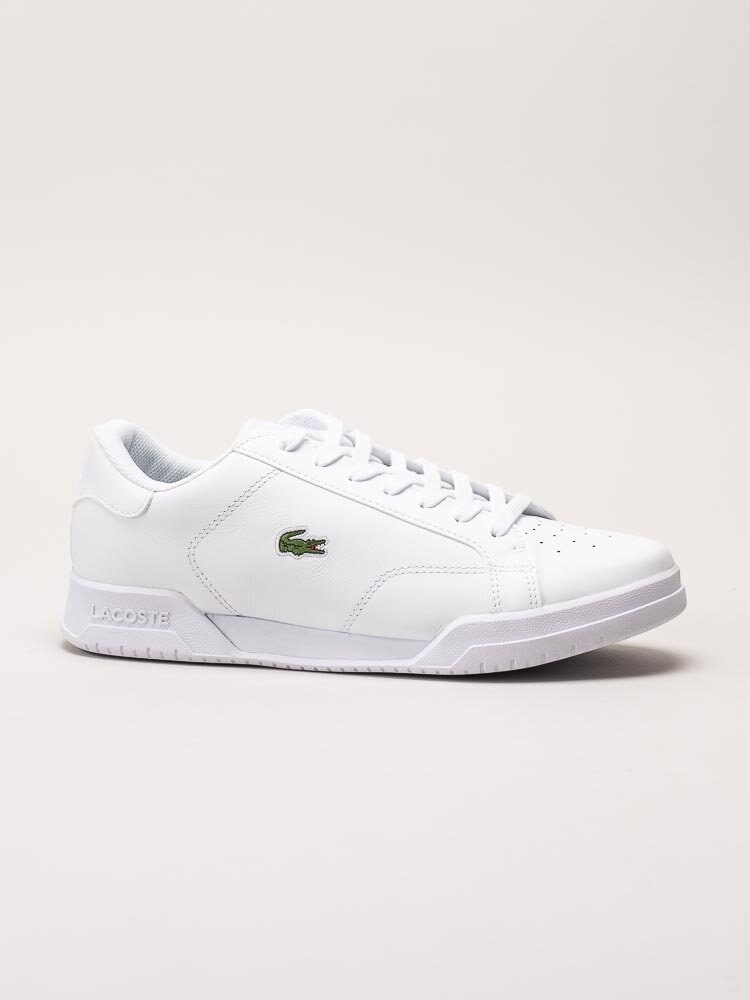 Lacoste - Twin Serve - Vita låga sneakers i skinn