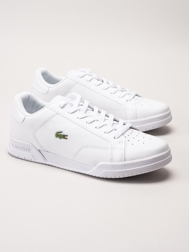 Lacoste - Twin Serve - Vita låga sneakers i skinn