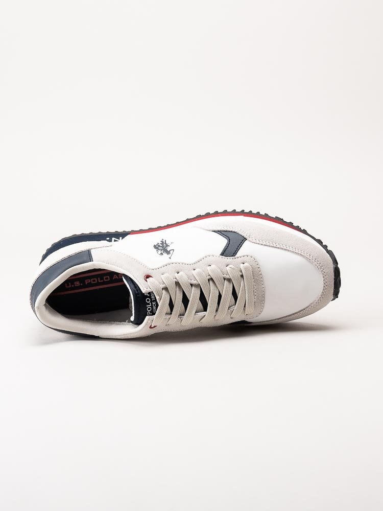 U.S. Polo Assn. - CLEEF001A - Vita sneakers i textil och mocka