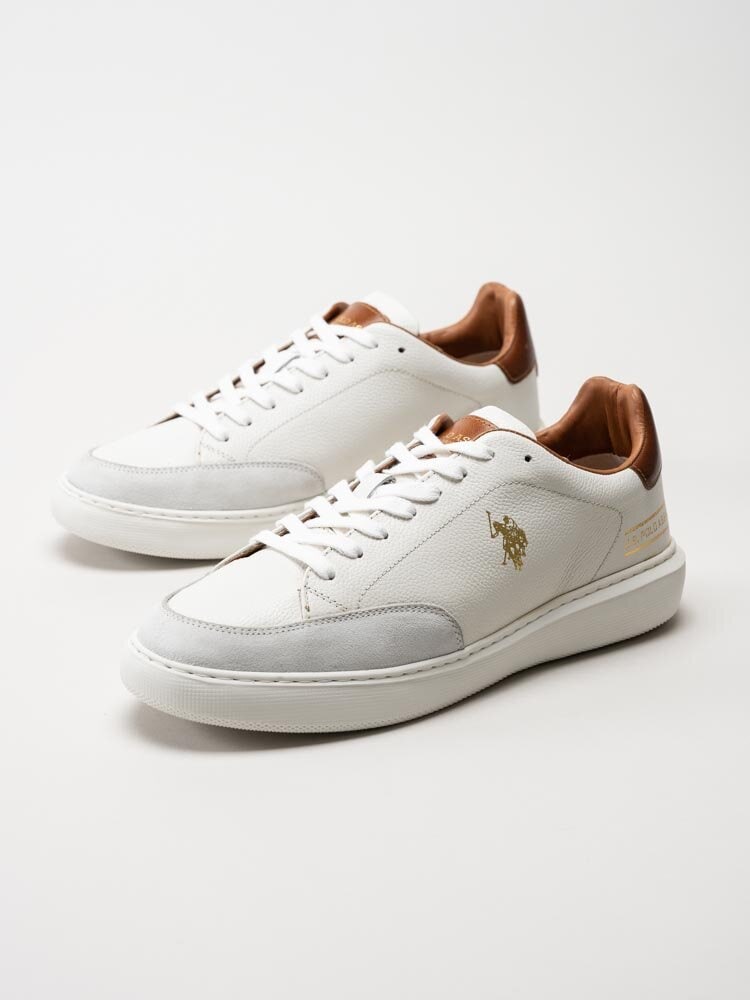 U.S. Polo Assn. - CRYME005M - Vita sneakers i skinn