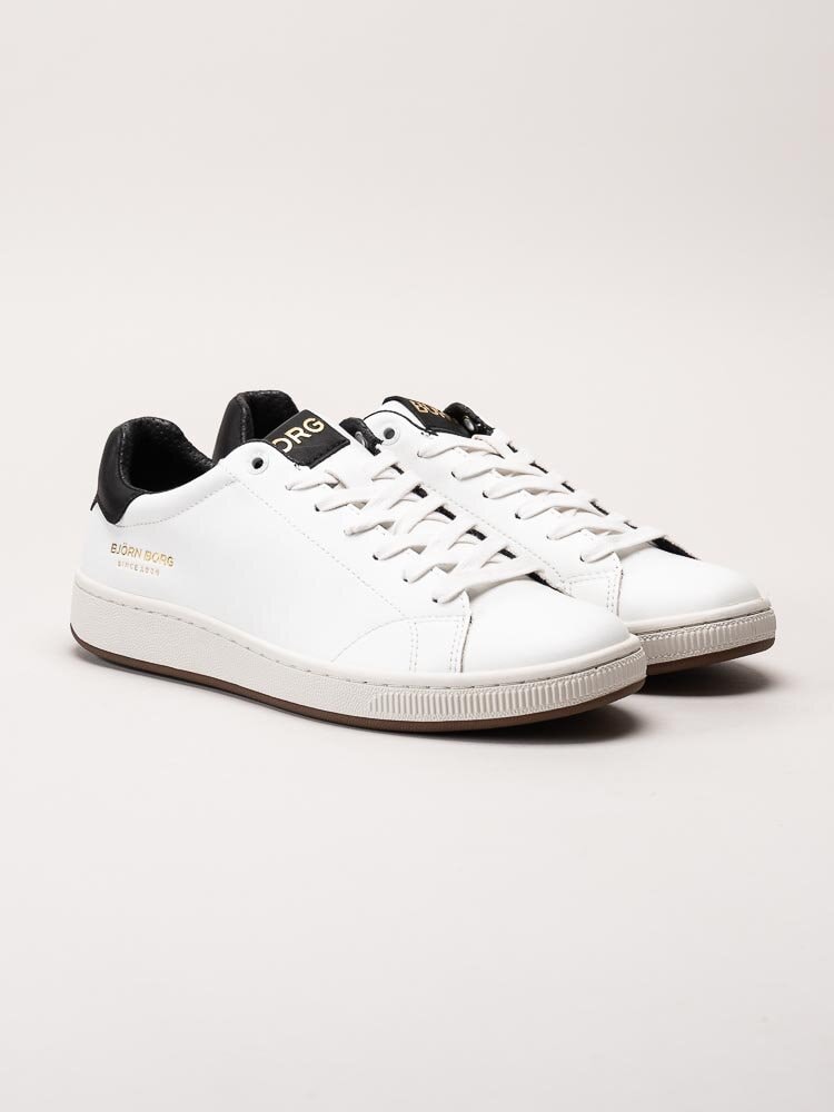 Björn Borg - T305 Stk M - Vita låga sneakers med svarta detaljer