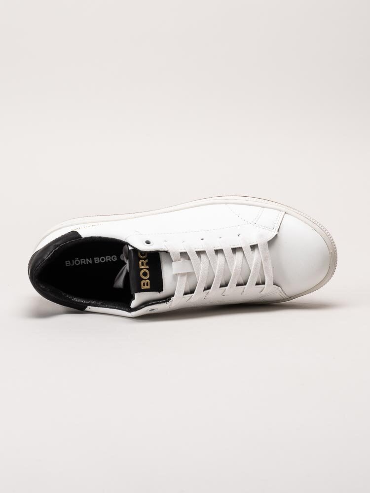 Björn Borg - T305 Stk M - Vita låga sneakers med svarta detaljer