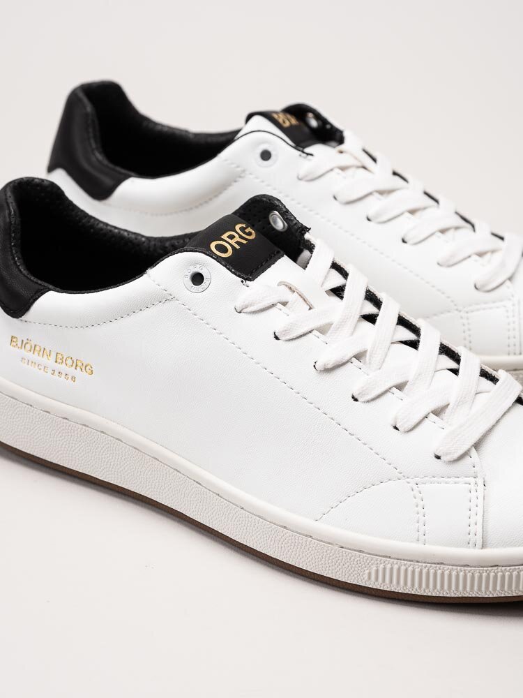 Björn Borg - T305 Stk M - Vita låga sneakers med svarta detaljer