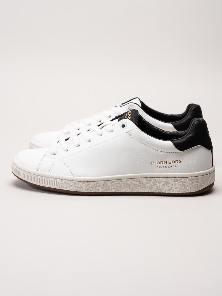 Björn Borg - T305 Stk M - Vita låga sneakers med svarta detaljer