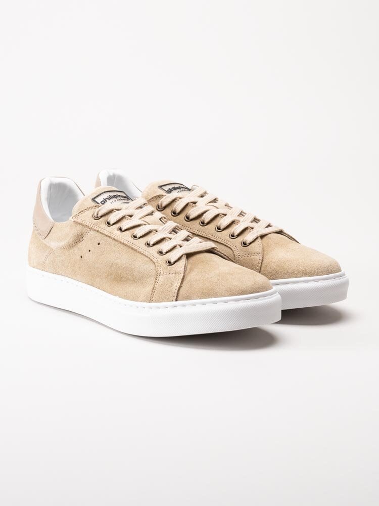 Philip Hog - Lukas - Beige sneakers i mocka