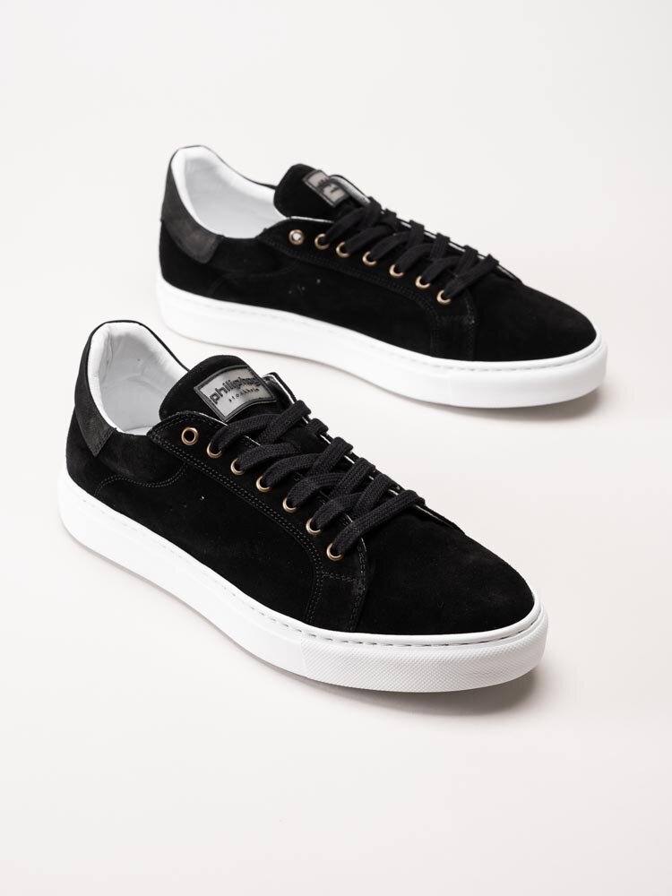 Philip Hog - Lukas - Svarta sneakers i mocka