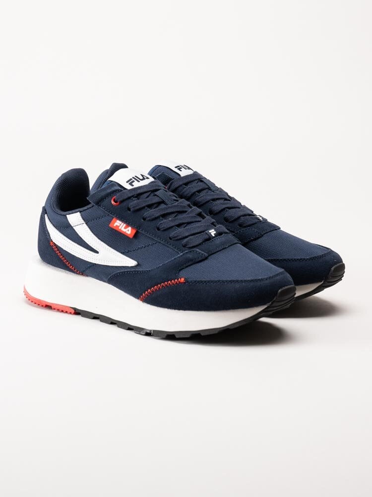 FILA - Run Formation - Marinblå retrosneakers i mocka