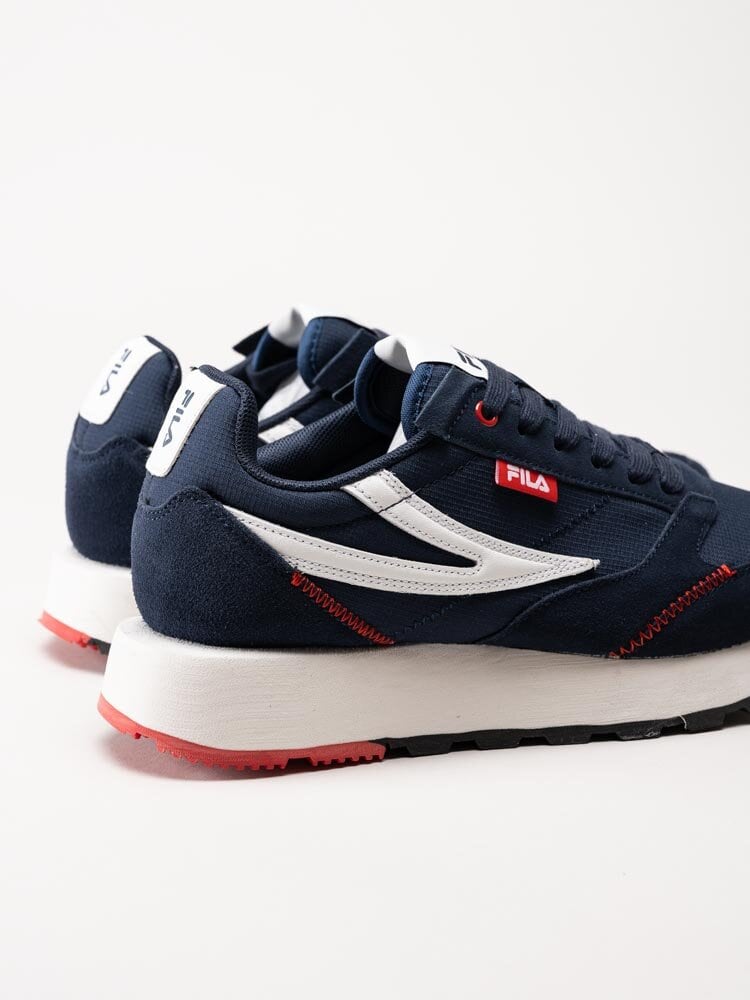 FILA - Run Formation - Marinblå retrosneakers i mocka