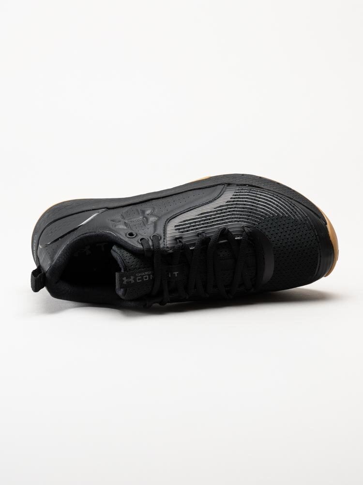 Under Armour - Charged Commit TR3 - Svarta sportiga sneakers i textil