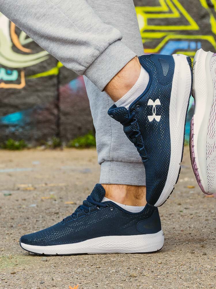 Under Armour - Charged Pursuit 3 - Blå sneakers i textil