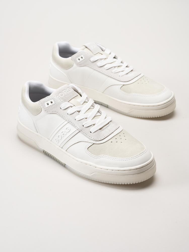 Björn Borg - T2300 Tnl M - Vita sneakers i skinnimitation