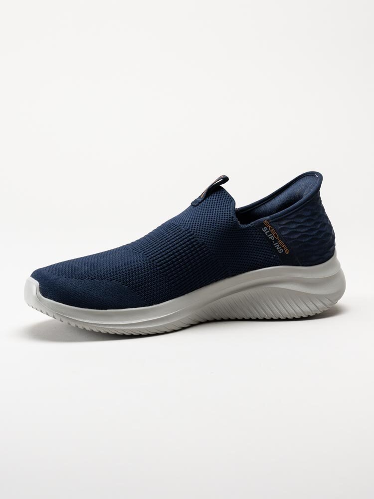 Skechers - Ultra Flex 3.0 - Mörkblå slip on sneakers i textil