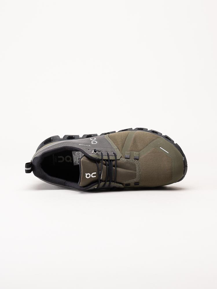 On - Cloud 5 Waterproof - Gröna sportiga sneakers i textil