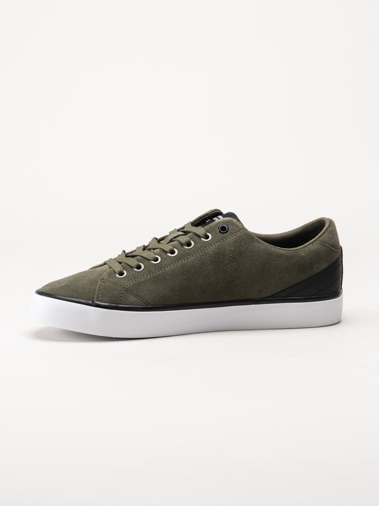 Tommy Hilfiger - Hi Vulc Core Low Suede - Gröna sneakers i mocka